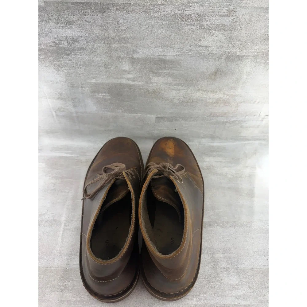 Clarks Bushacre 3 Men Beeswax Brown Leather Chukka Desert Boots 2608 286 Sz 10M